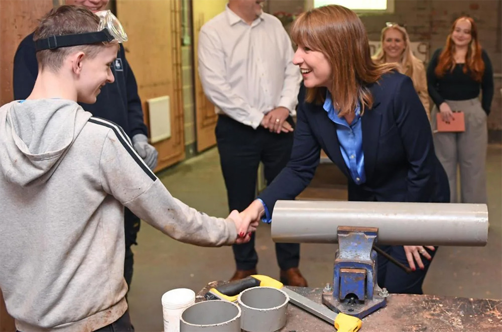 Chancellor Rachel Reeves visits Building Futures Together.